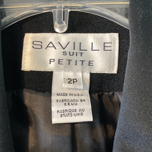 vintage saville tuxedo blazer size 2p - Picture 3 of 3